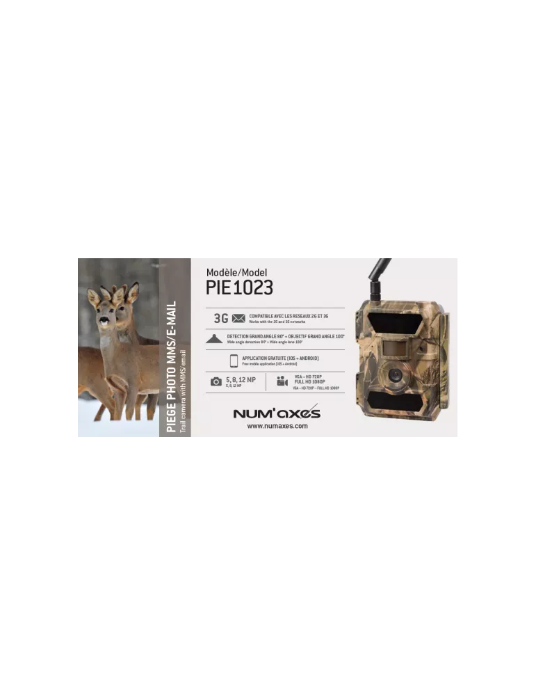 CAMERA NUM'AXES PIE1023 3G