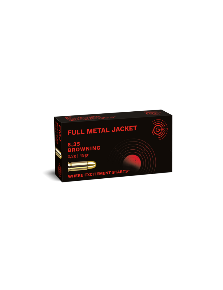 GECO 6.35 BW FMJ 49GR
