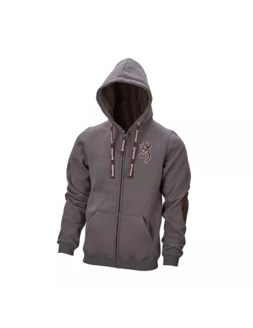 SWEATSHIRT SNAPSHOT WARM GRIS CENDRÉ BROWNING 2