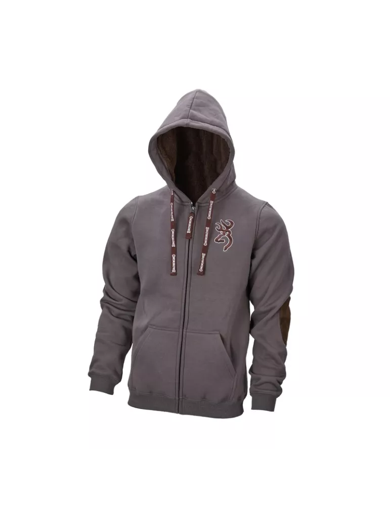 SWEATSHIRT SNAPSHOT WARM GRIS CENDRÉ BROWNING