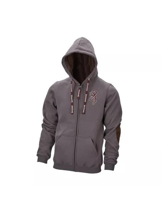 SWEATSHIRT SNAPSHOT WARM GRIS CENDRÉ BROWNING