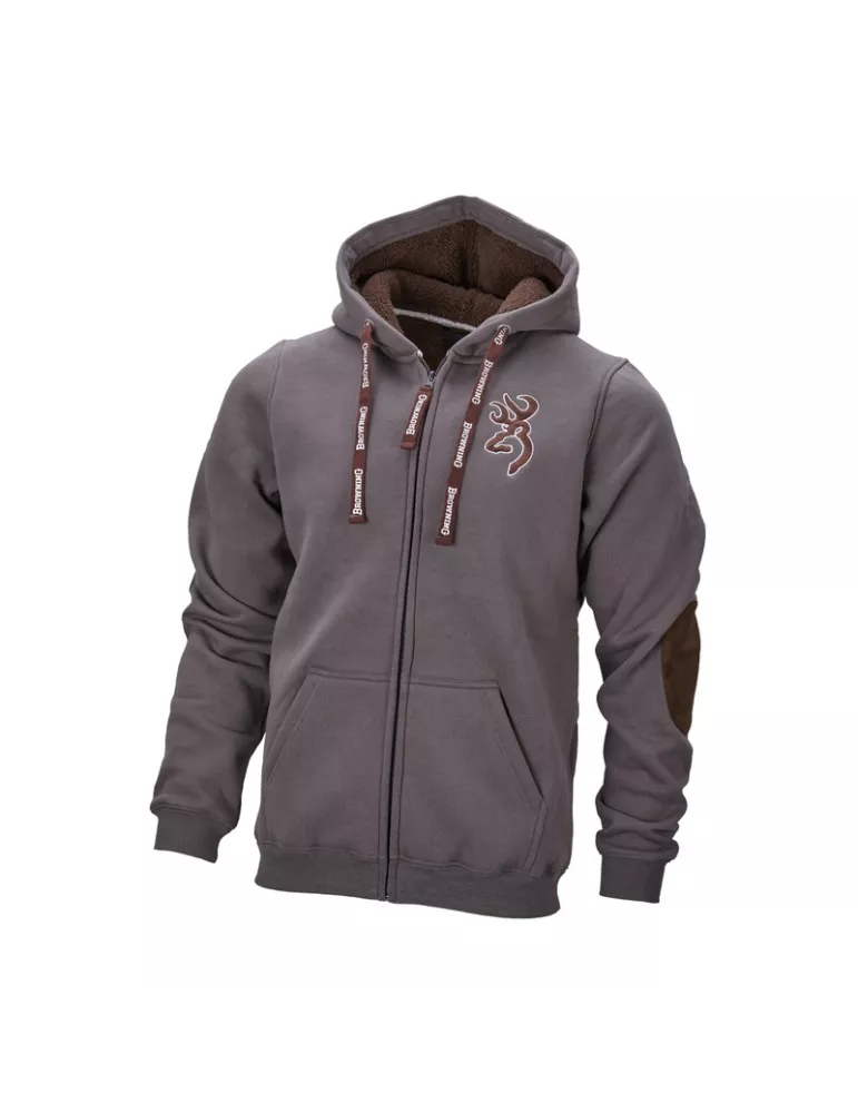 SWEATSHIRT SNAPSHOT WARM GRIS CENDRÉ BROWNING