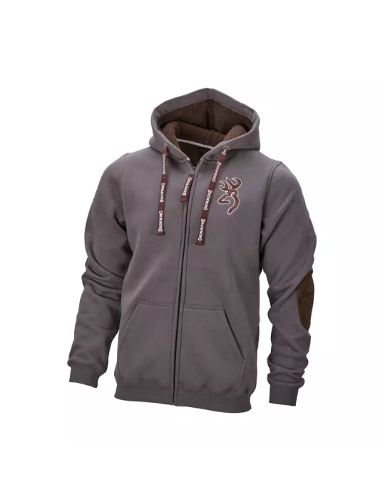 SWEATSHIRT SNAPSHOT WARM GRIS CENDRÉ BROWNING