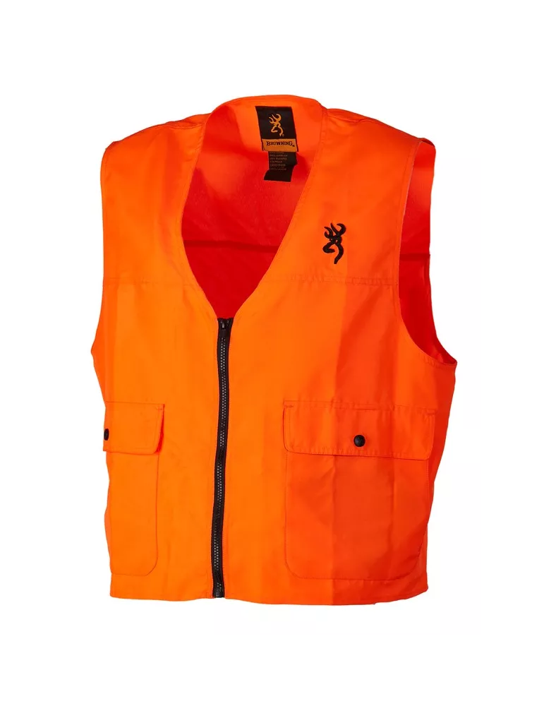 GILET DE SECURITE TRACKER ONE ORANGE FLUO BROWNING