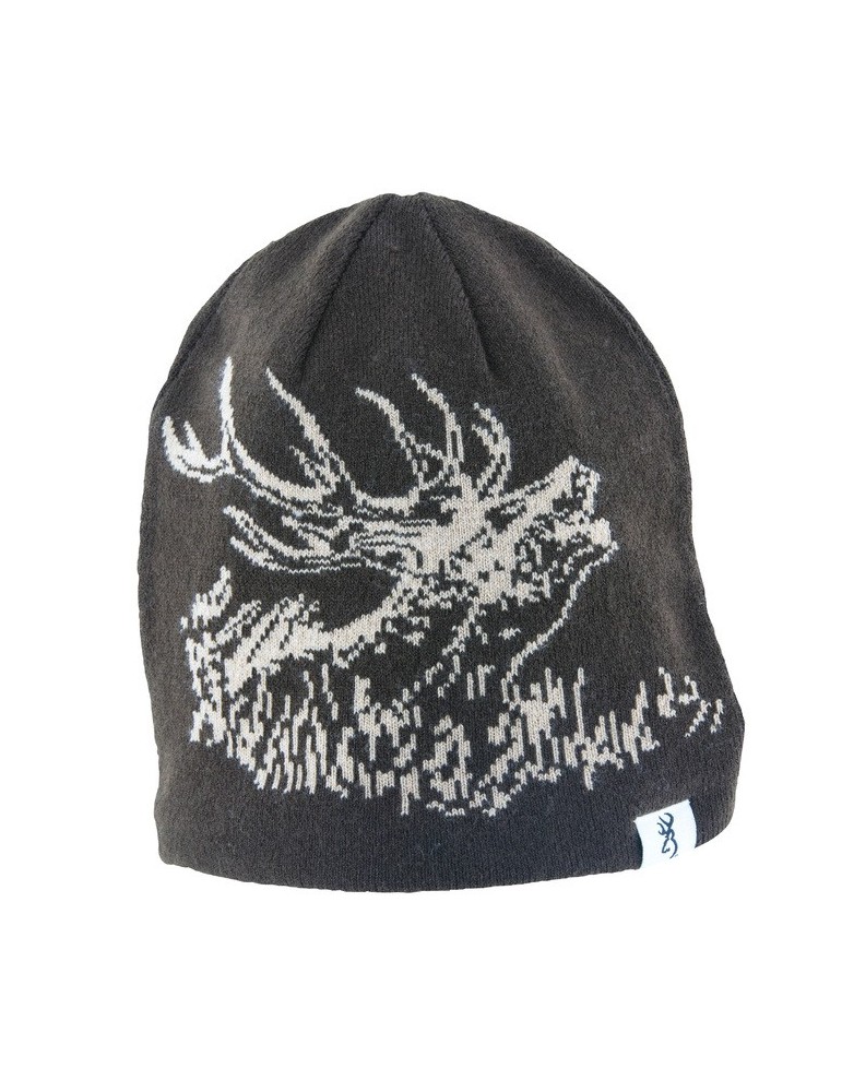 BONNET DEER SCENE REVERSIBLE BROWNING