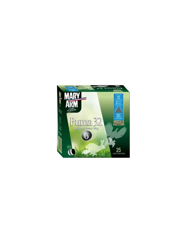 CARTOUCHES MARY ARM PUMA 32 CAL12 PB N°5-6-7-8-9-10 32G BG