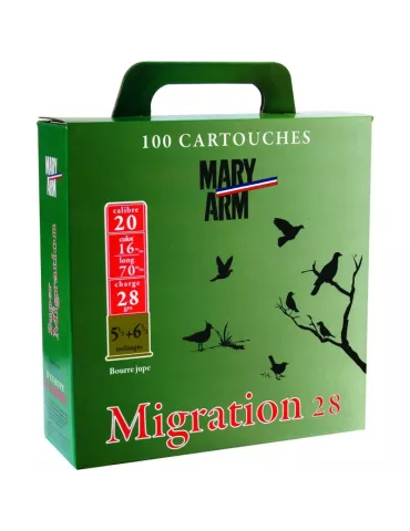 CARTOUCHES MARY ARM PACK MIGRATION CAL20 PB N°5,5+6,5 28G BJ
