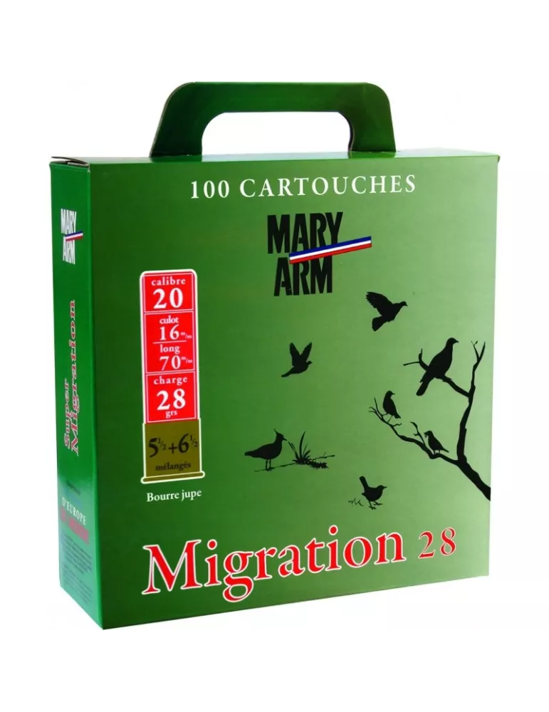 CARTOUCHES MARY ARM PACK MIGRATION CAL20 PB N°5,5+6,5 28G BJ