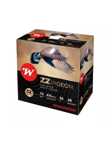 CARTOUCHES WINCHESTER ZZ PIGEON CAL12 PB N°4-5-6-7,5 36G BJ