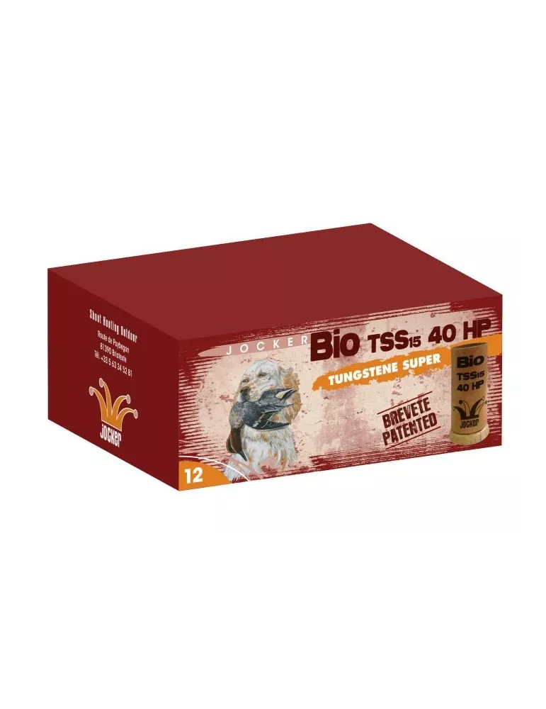 CARTOUCHES JOCKER BIO TSS 40 HP CAL12 PB N°8 40G BJ BBIO