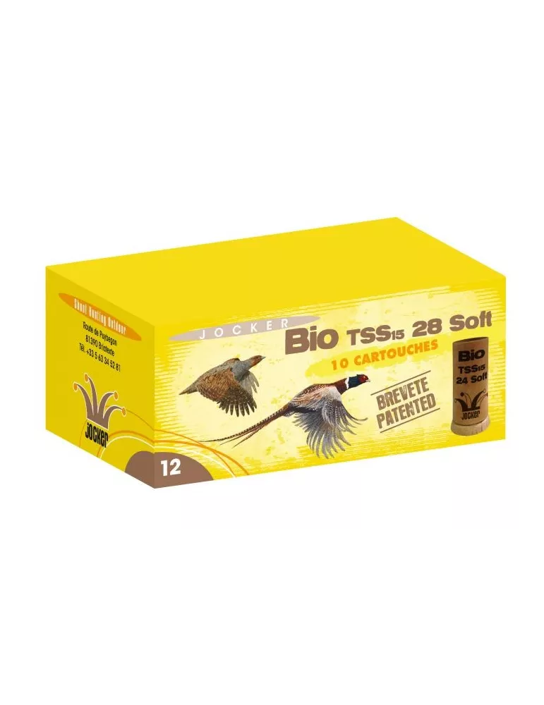 CARTOUCHES JOCKER BIO TSS 28 SOFT CAL12 PB N°9 28G BJ BBIO