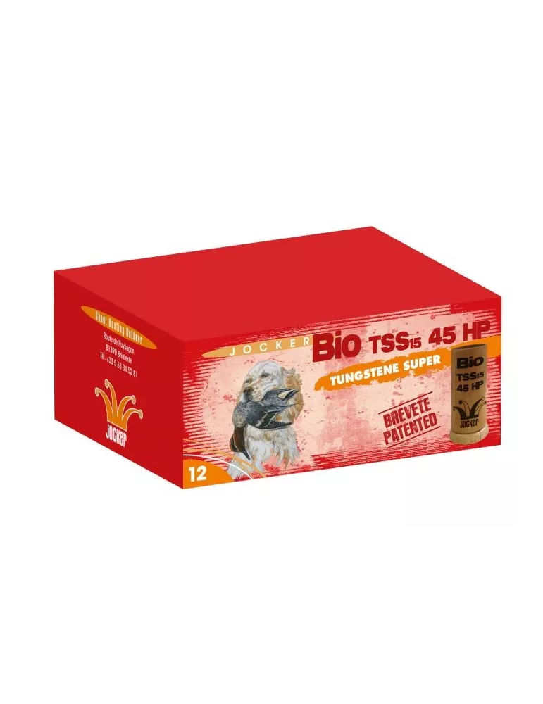 CARTOUCHES JOCKER BIO TSS 45 HP CAL12 PB N°7-8 45G BJ BBIO