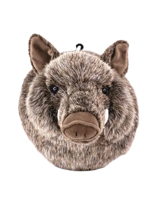 PELUCHE TÊTE DE SANGLIER 23 CM