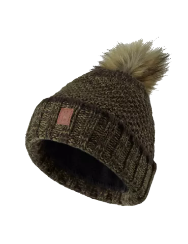 BONNET TRICOT POMPOM FEMME DEERHUNTER