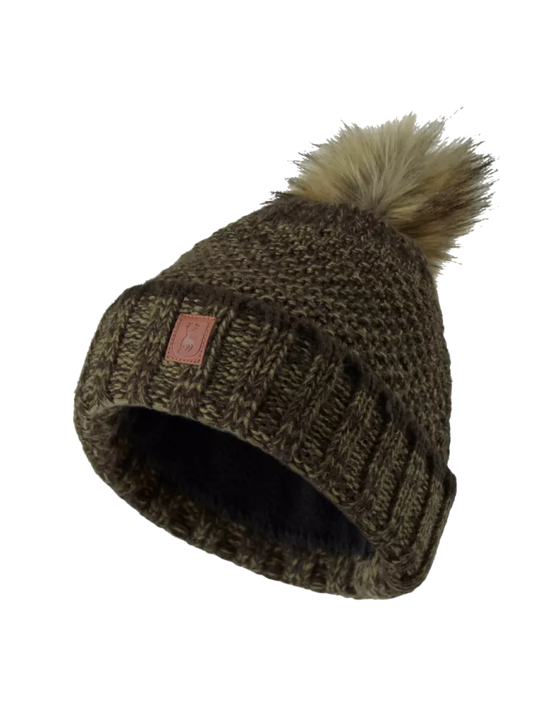 BONNET TRICOT POMPOM FEMME DEERHUNTER