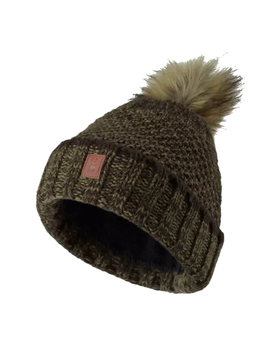 BONNET TRICOT POMPOM FEMME DEERHUNTER