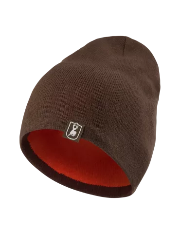 Bonnet réversible Deerhunter Cumberland marron/orange