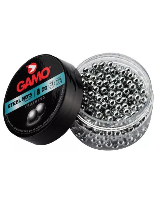 PLOMBS BILLES RONDES STEEL BB'S 4.5MM GAMO