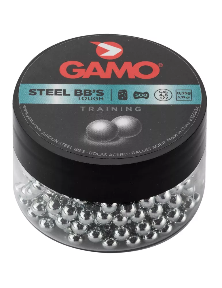 PLOMBS BILLES RONDES STEEL BB'S 4.5MM GAMO