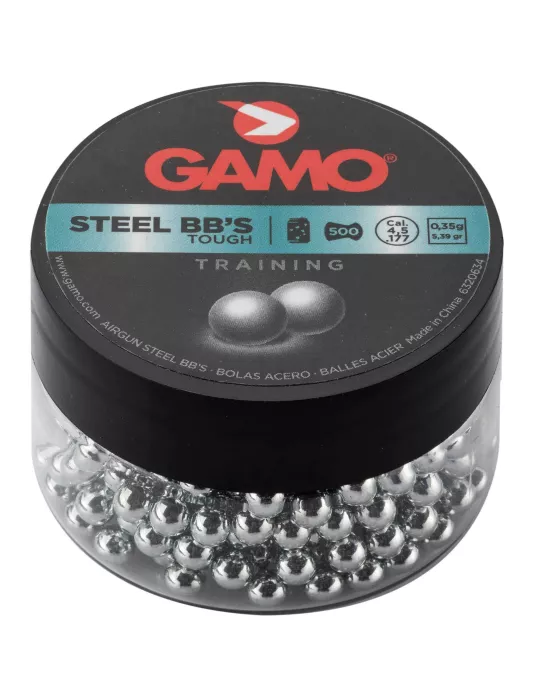 PLOMBS BILLES RONDES STEEL BB'S 4.5MM GAMO