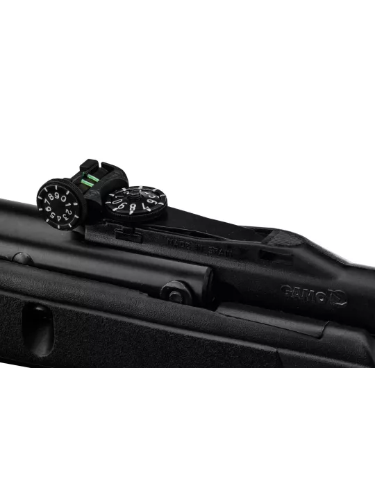 CARABINE A AIR COMPRIME GAMO BLACK SHADOW COMBO SYNTHETIQUE 4.5MM 14J + LUNETTE 4X32 + PLOMBS PRO MATCH