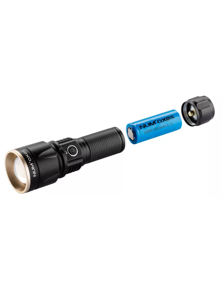 LAMPE TACTIQUE RECHARGEABLE NUM'AXE LED 1000 LUMENS