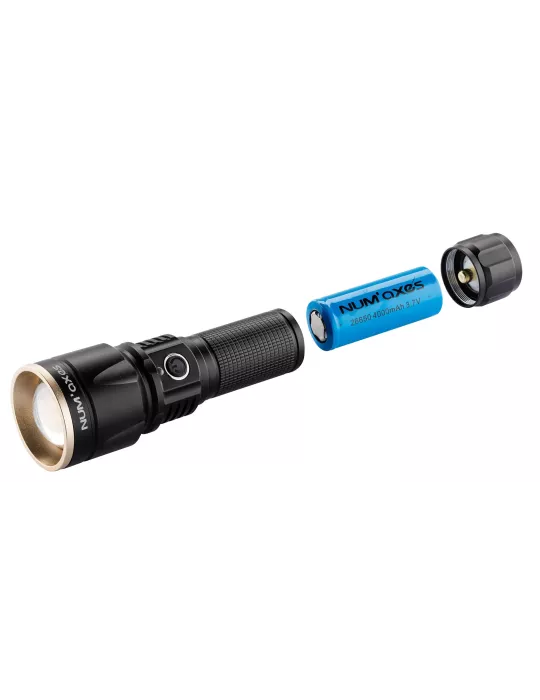 LAMPE TACTIQUE RECHARGEABLE NUM'AXE LED 1000 LUMENS