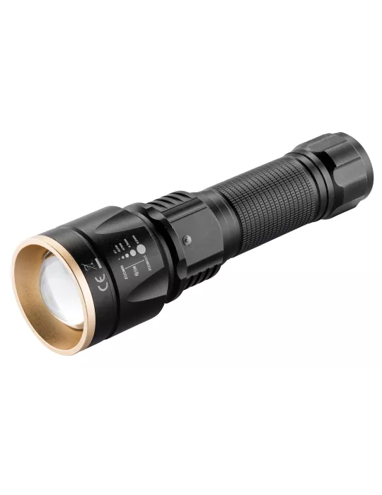 LAMPE TACTIQUE RECHARGEABLE NUM'AXES 3 LED BLANCHE/ROUGE/VERTE 1000 LUMENS