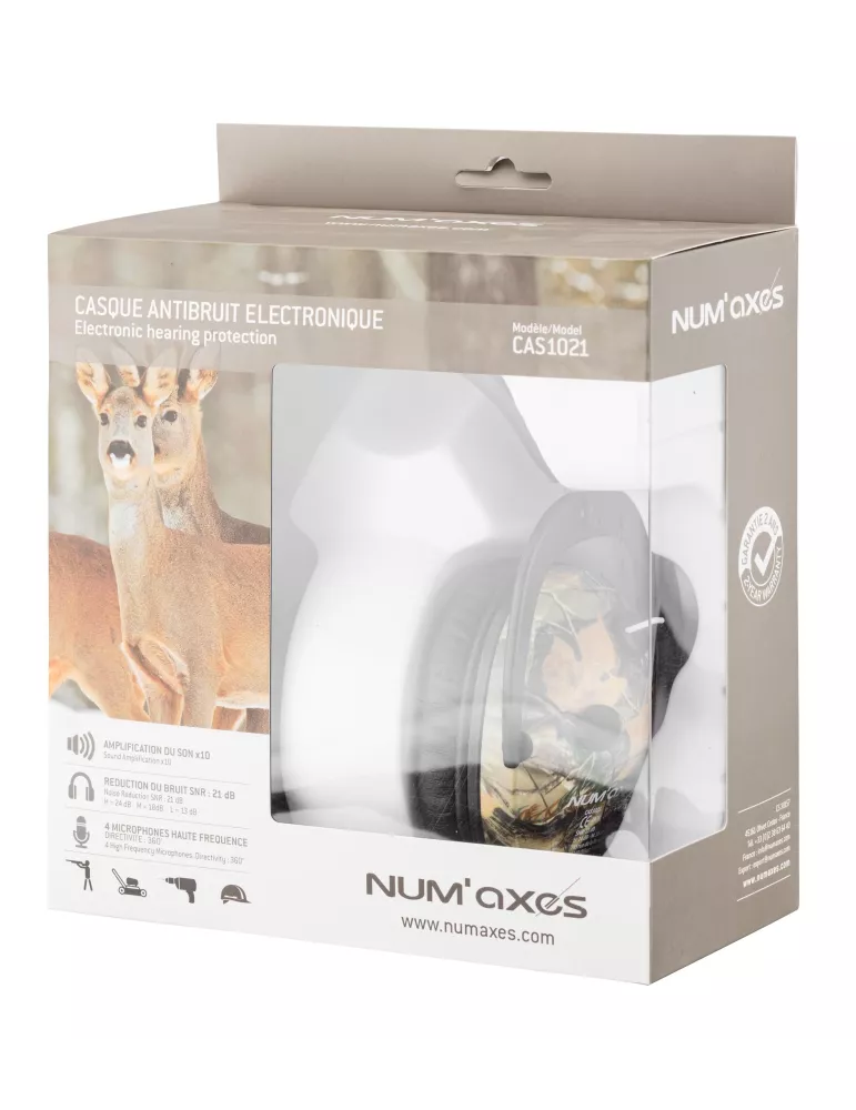 CASQUE DE PROTECTION AUDUTIVE ELECTRONIQUE NUM'AXES CAMO
