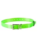COLLIER POLYURETHANE LARGEUR 18.5MM VERT FLUO NUM'AXES