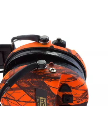 CASQUE DE PROTECTION AUDITIF SORDIN AMPLIFIE MSA SUPREME PRO X LED CAMO ORANGE