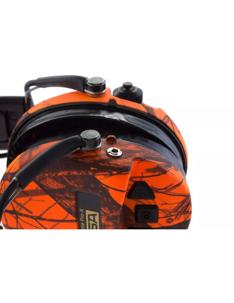CASQUE DE PROTECTION AUDITIF SORDIN AMPLIFIE MSA SUPREME PRO X LED CAMO ORANGE
