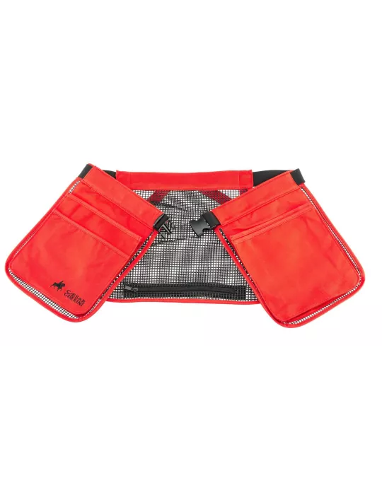 CEINTURE CARTOUCHES CAESAR GUERINI ROUGE