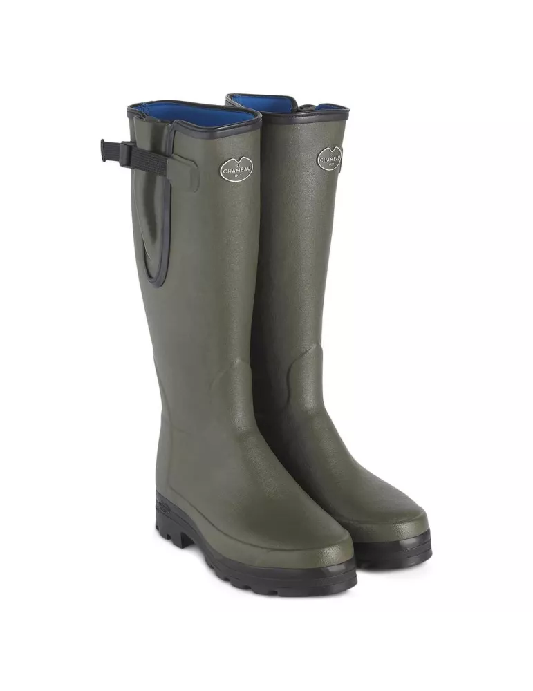 BOTTES VIERZONORD HOMME LE CHAMEAU DOUBLEES NEOPRENE VERT CHAMEAU