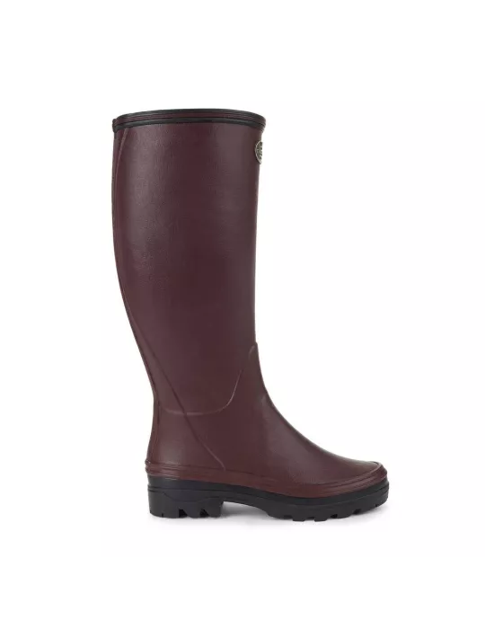 BOTTES GIVERNY FEMME LE CHAMEAU DOUBLEES JERSEY CHERRY