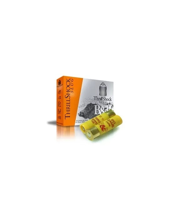 CARTOUCHES A BALLE B&P BIG GAME THRILL SHOCK CAL20/70 24GR