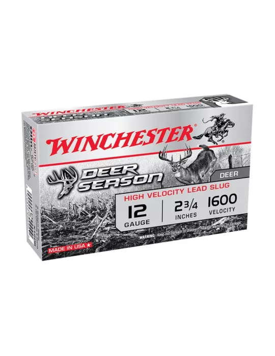 CARTOUCHES A BALLE WINCHESTER DEER SEASON CAL12/70 35 GR