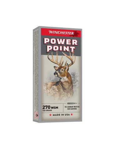 BALLES WINCHESTER POWER POINT CAL270 WSM 150 GRAINS