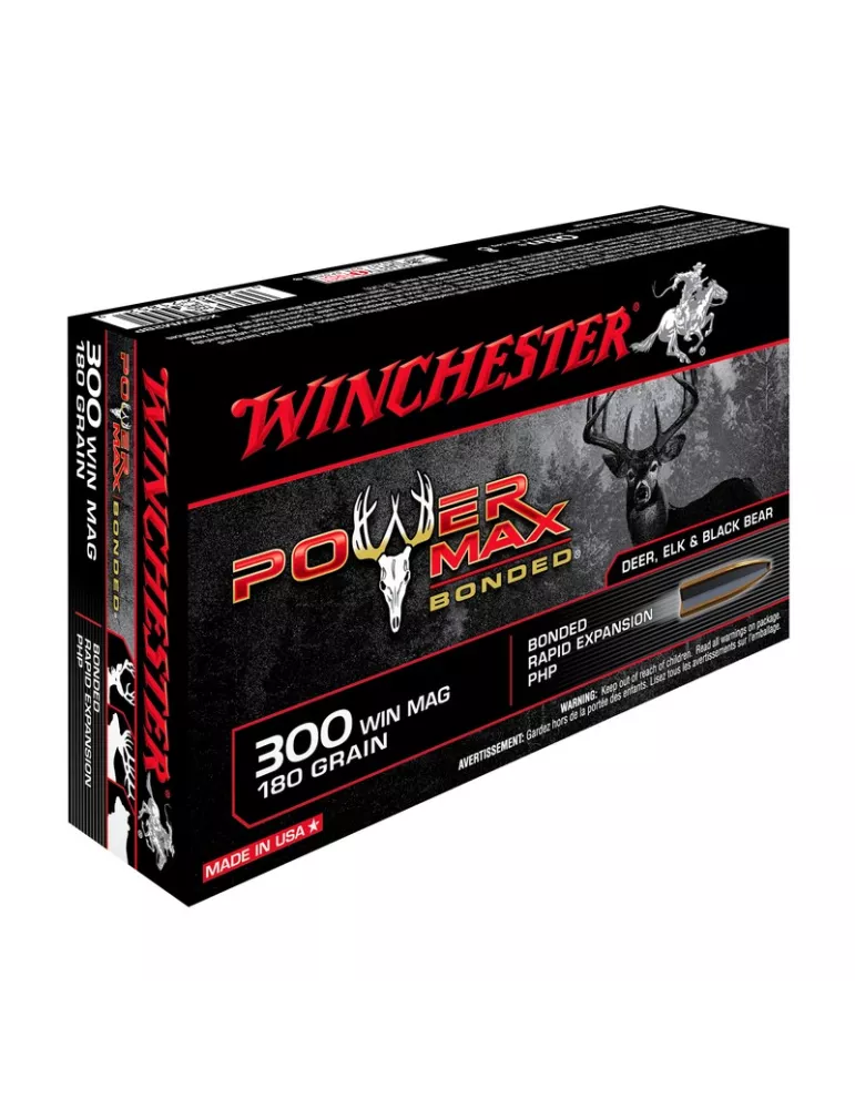 BALLES WINCHESTER POWER MAX CAL300 WM 180 GRAINS