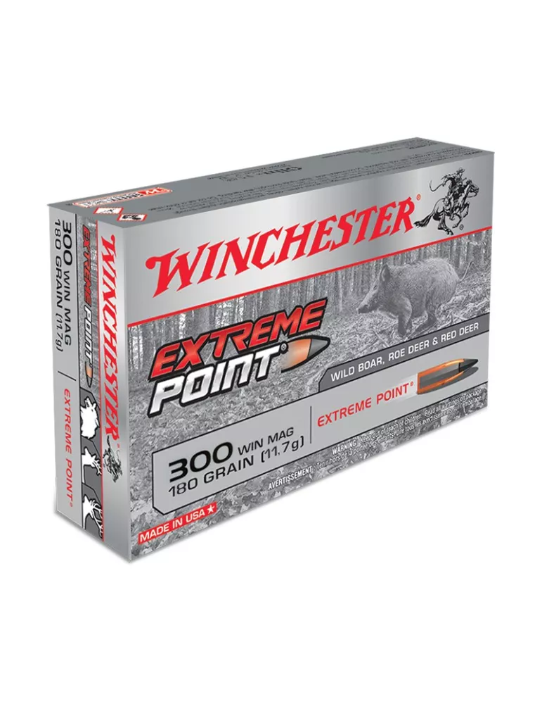 BALLES WINCHESTER WILD BOAR EXTREME POINT CAL300 WM 180 GRAINS