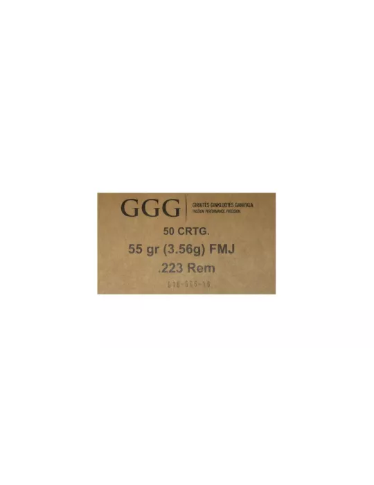 CARTOUCHES GGG CAL223 REM FMJ 55G
