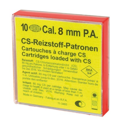 10 MUNITIONS A BLANC POUR PISTOLET CAL8 MM PAK