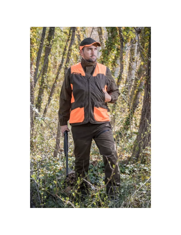 GILET SOMLYS CLASSY ORANGE ET MARRON