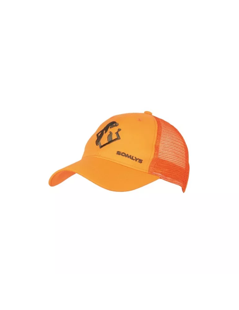 CASQUETTE SOMLYS MAILLE ENFANT ORANGE
