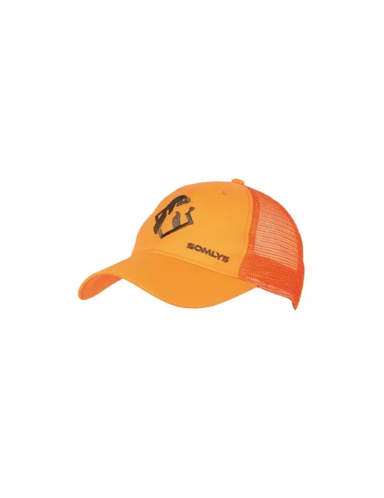 CASQUETTE SOMLYS MAILLE ENFANT ORANGE