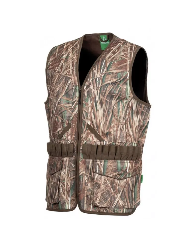 GILET TREELAND CAMOUFLAGE ROSEAUX