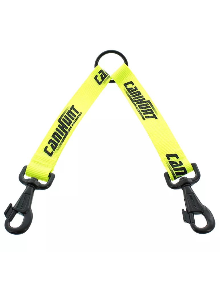 ACCOUPLE DOUBLE CANIHUNT HUNTER JAUNE 30 CM