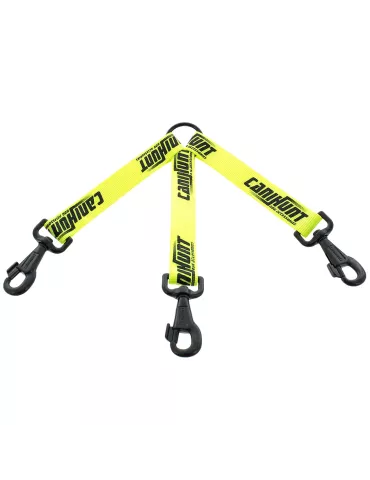 ACCOUPLE TRIPLE CANIHUNT JAUNE 30 CM