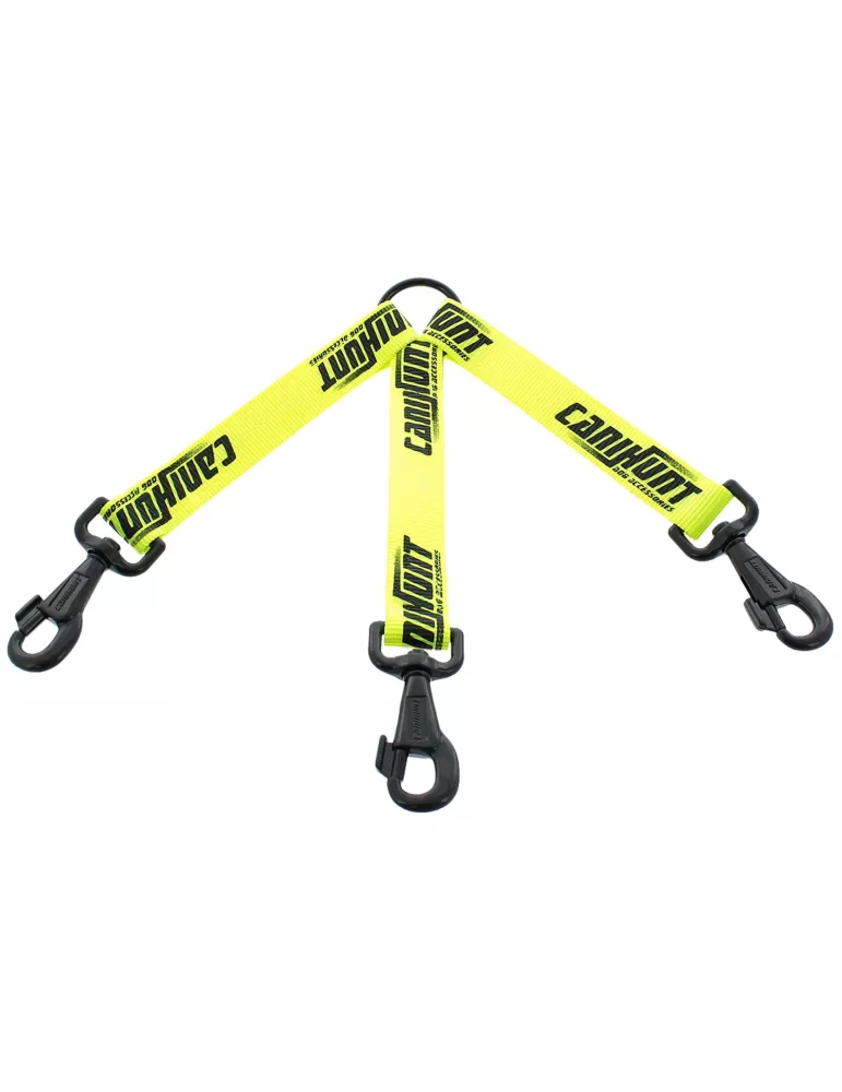 ACCOUPLE TRIPLE CANIHUNT JAUNE 30 CM