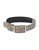 COLLIER CHIEN STEPLAND DOUBLE 60 CM TAUPE